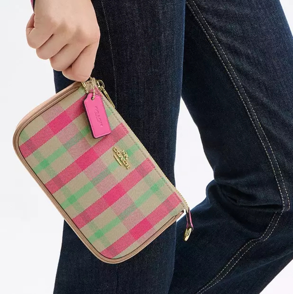 NWT!!! 😍👗♥️Coach Vibrant Nolita 19 With Plaid Print - Picture 4 of 6